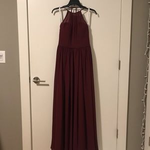 Azazie Kailyn Cabernet Bridesmaids dress